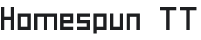 Homespun TT Font Preview