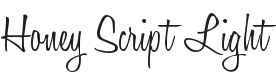 Honey Script Light Font Preview