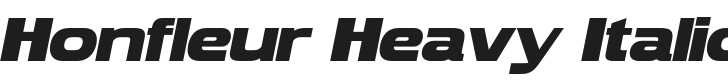 Honfleur Heavy Italic Font Preview