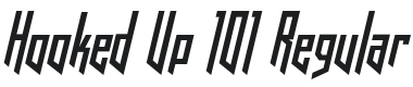 Hooked Up 101 Font Preview