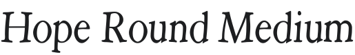 Hope Round Medium Font Preview