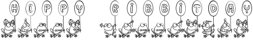 Hoppy Ribbitday Font Preview