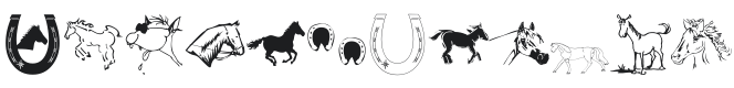 Horses Font Preview