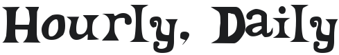 Hourly, Daily Font Preview
