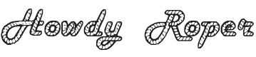 Howdy Roper Font Preview