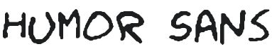 Humor Sans Font Preview
