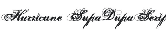 Hurricane SupaDupaSerif Font Preview