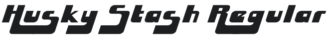 Husky Stash Font Preview
