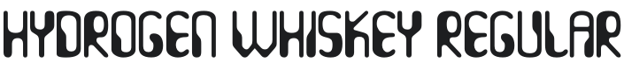 Hydrogen Whiskey Font Preview