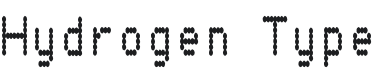 Hydrogen Type Font Preview