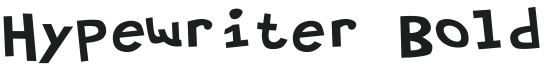 Hypewriter Bold Font Preview