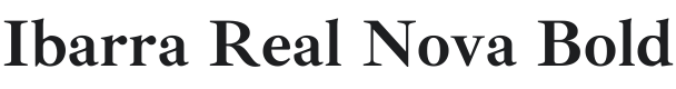 Ibarra Real Nova Bold Font Preview