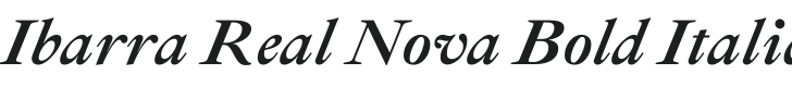 Ibarra Real Nova Bold Italic Font Preview
