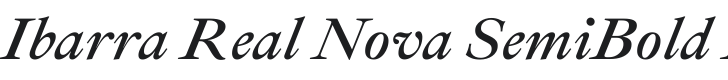 Ibarra Real Nova SemiBold Italic Font Preview