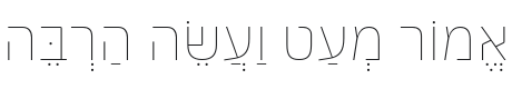 IBM Plex Sans Hebrew Thin Font Preview
