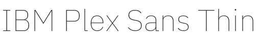 IBM Plex Sans Thin Font Preview