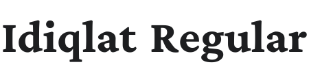 Idiqlat Font Preview