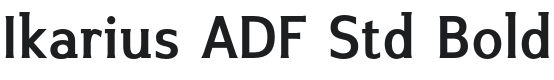 IkariusADFStd-Bold Font Preview