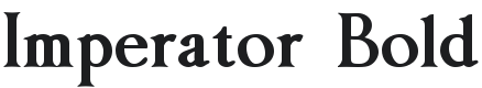 Imperator Bold Font Preview