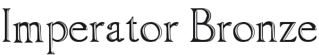 Imperator Bronze Font Preview
