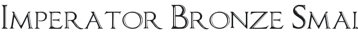 Imperator Bronze SmallCaps Font Preview