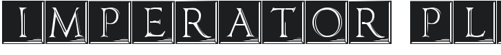 Imperator Plaque Font Preview