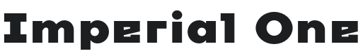 Imperial One Font Preview