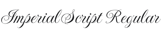 Imperial Script Font Preview