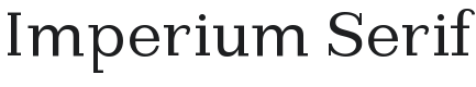 Imperium Serif Font Preview