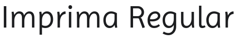 Imprima Font Preview