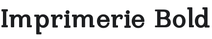 Imprimerie-Bold Font Preview