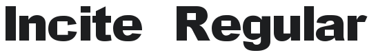 Incite Font Preview