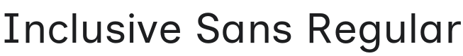 Inclusive Sans Font Preview