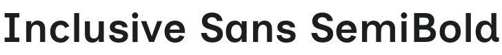 Inclusive Sans SemiBold Font Preview