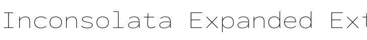 Inconsolata Expanded ExtraLight Font Preview