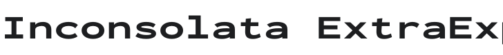 Inconsolata ExtraExpanded Black Font Preview