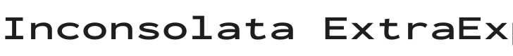 Inconsolata ExtraExpanded Bold Font Preview