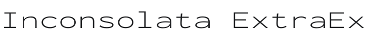 Inconsolata ExtraExpanded Light Font Preview