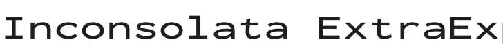 Inconsolata ExtraExpanded SemiBold Font Preview