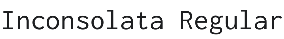 Inconsolata Font Preview
