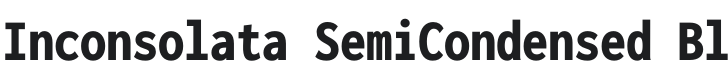Inconsolata SemiCondensed Black Font Preview
