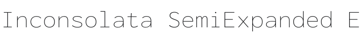 Inconsolata SemiExpanded ExtraLight Font Preview