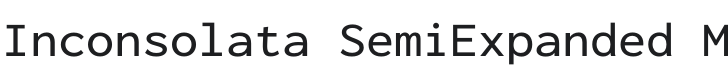 Inconsolata SemiExpanded Medium Font Preview