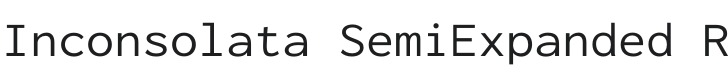 Inconsolata SemiExpanded Regular Font Preview