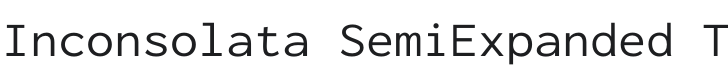 Inconsolata SemiExpanded Thin Font Preview