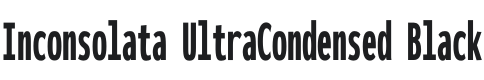 Inconsolata UltraCondensed Black Font Preview