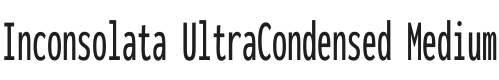 Inconsolata UltraCondensed Medium Font Preview