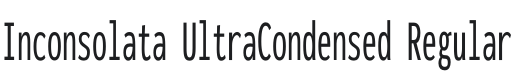 Inconsolata UltraCondensed Regular Font Preview