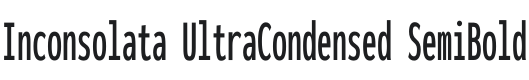 Inconsolata UltraCondensed SemiBold Font Preview