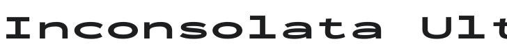 Inconsolata UltraExpanded Black Font Preview